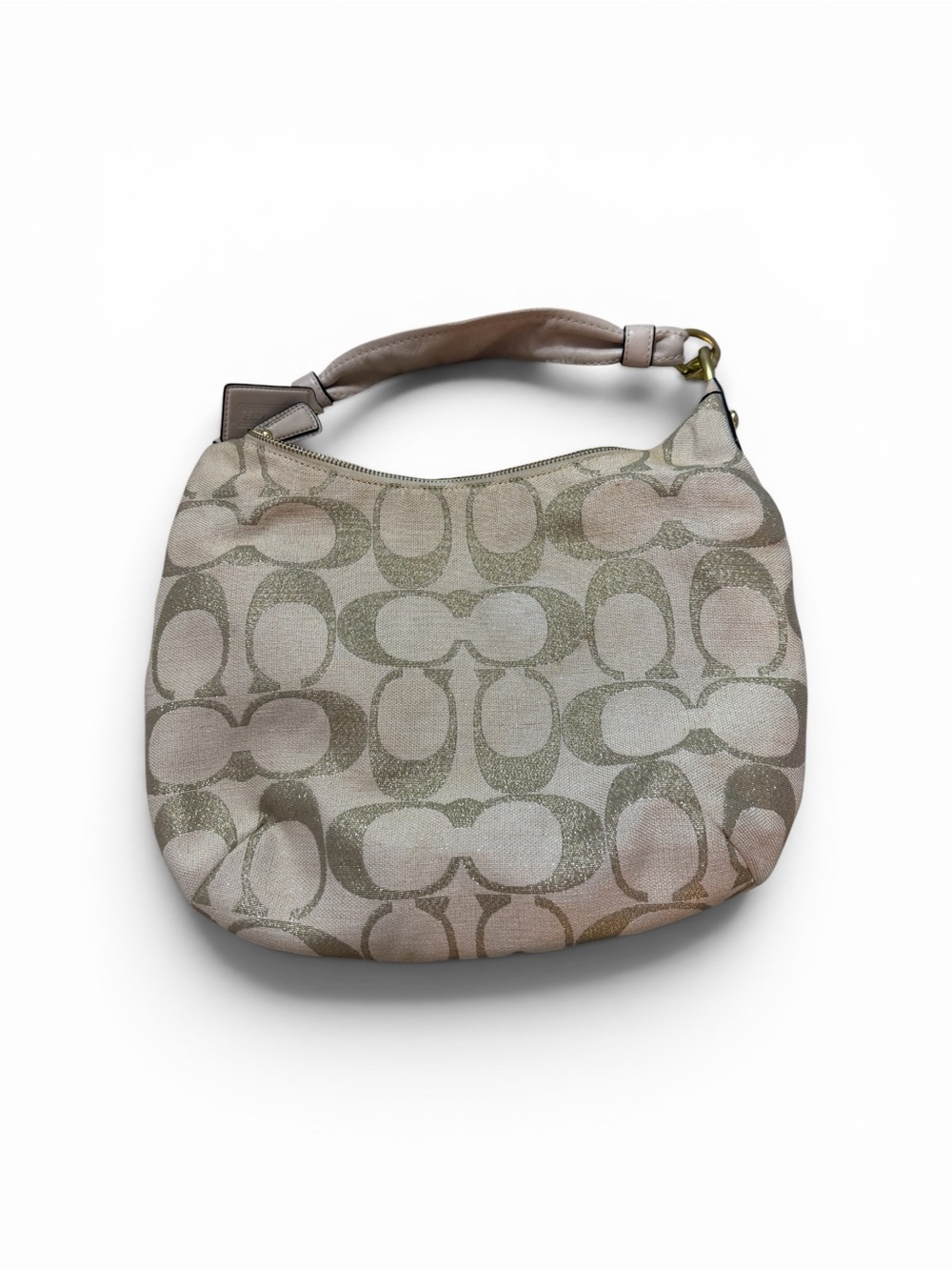 Coach Signature Canvas Hobo Bag in Tan - Picture 2 of 8